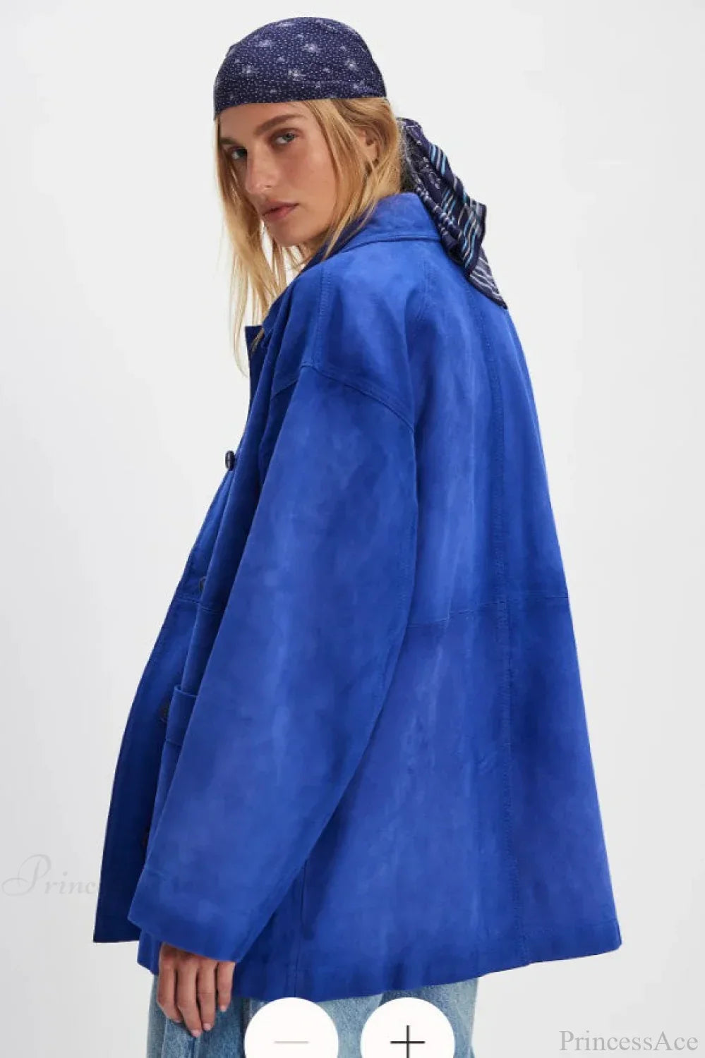 Luvik | Yksinkertainen Nappisaumainen Nahkatakki