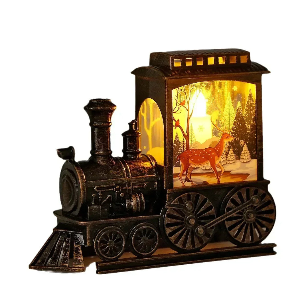 LED Lantern Vintage Tog Lys for Jul Luvikno