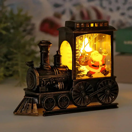 LED Lantern Vintage Tog Lys for Jul Luvikno