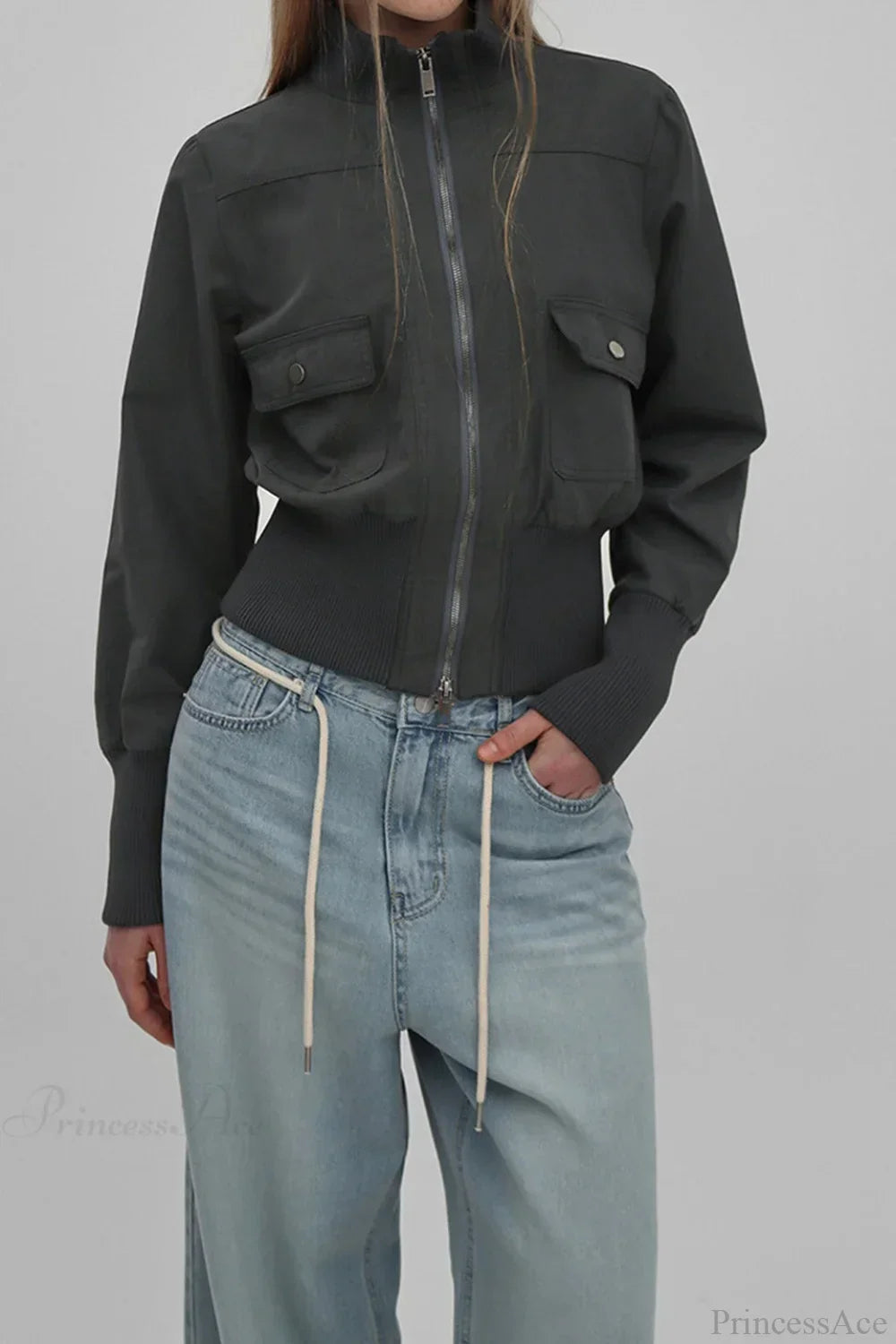 Luvik | Utility Ribbed Pocket Takki