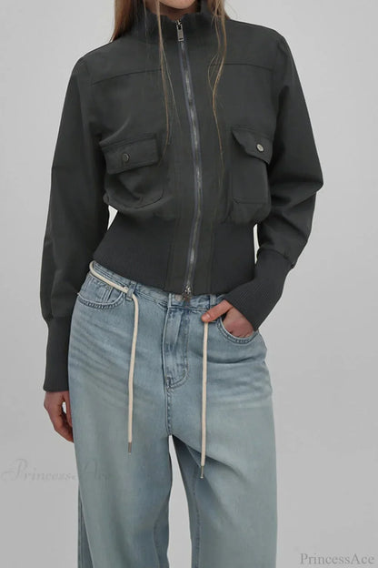 Luvik | Utility Ribbed Pocket Takki