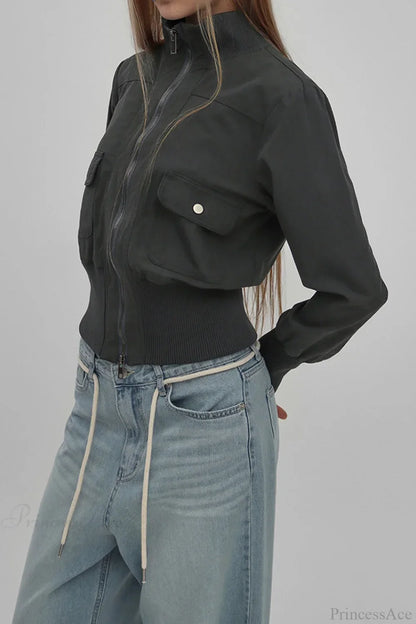 Luvik | Utility Ribbed Pocket Takki