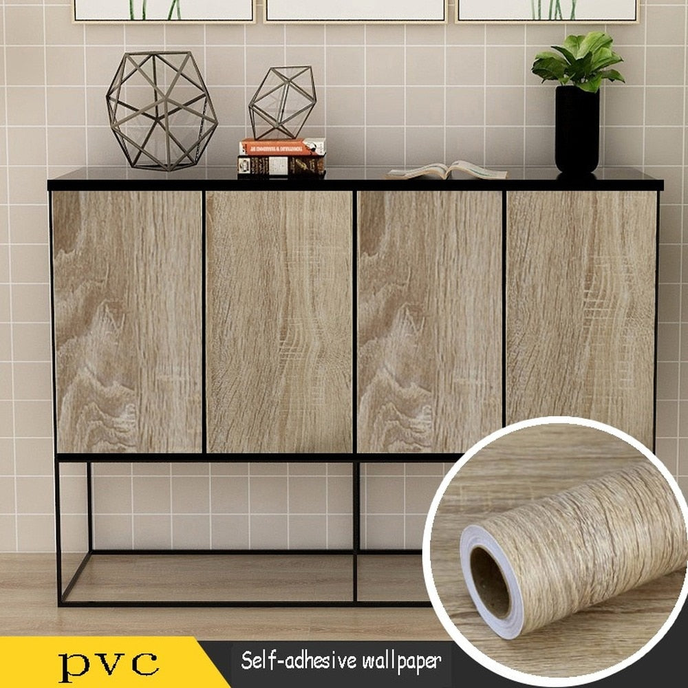 Vinyl Treverksdekor Klistremerker Garderobeskap Bord Møbelrenovering | Luvikno