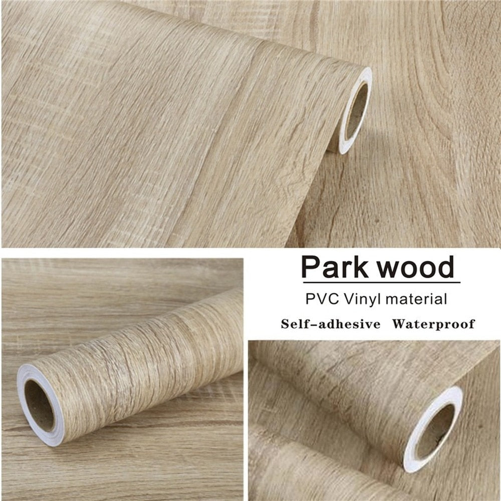 Vinyl Treverksdekor Klistremerker Garderobeskap Bord Møbelrenovering | Luvikno