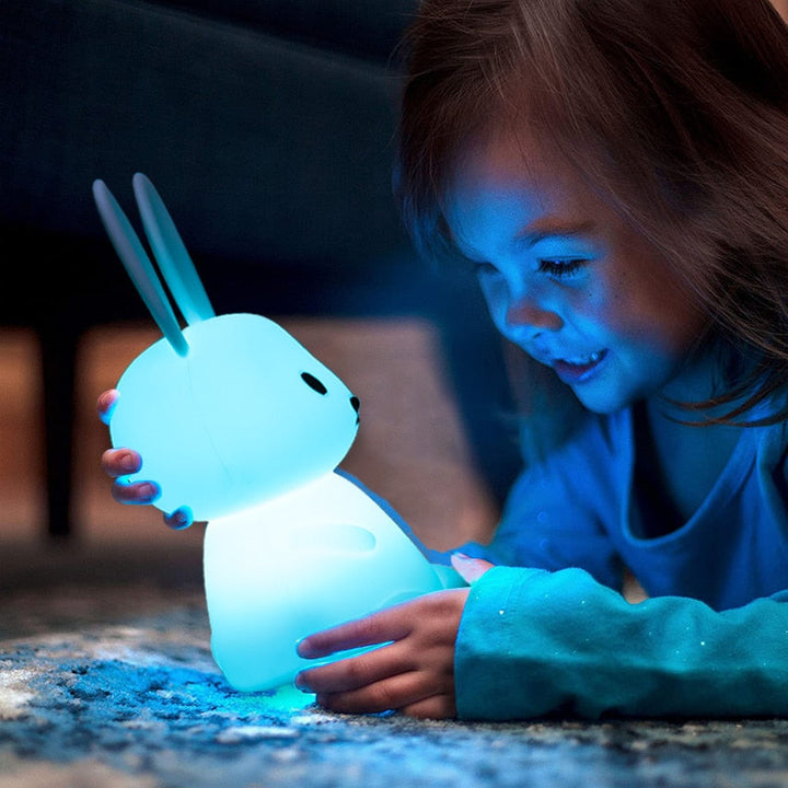 Luvikno | CozyGlow Nattlys - Søtt LED Dyreform for Barn