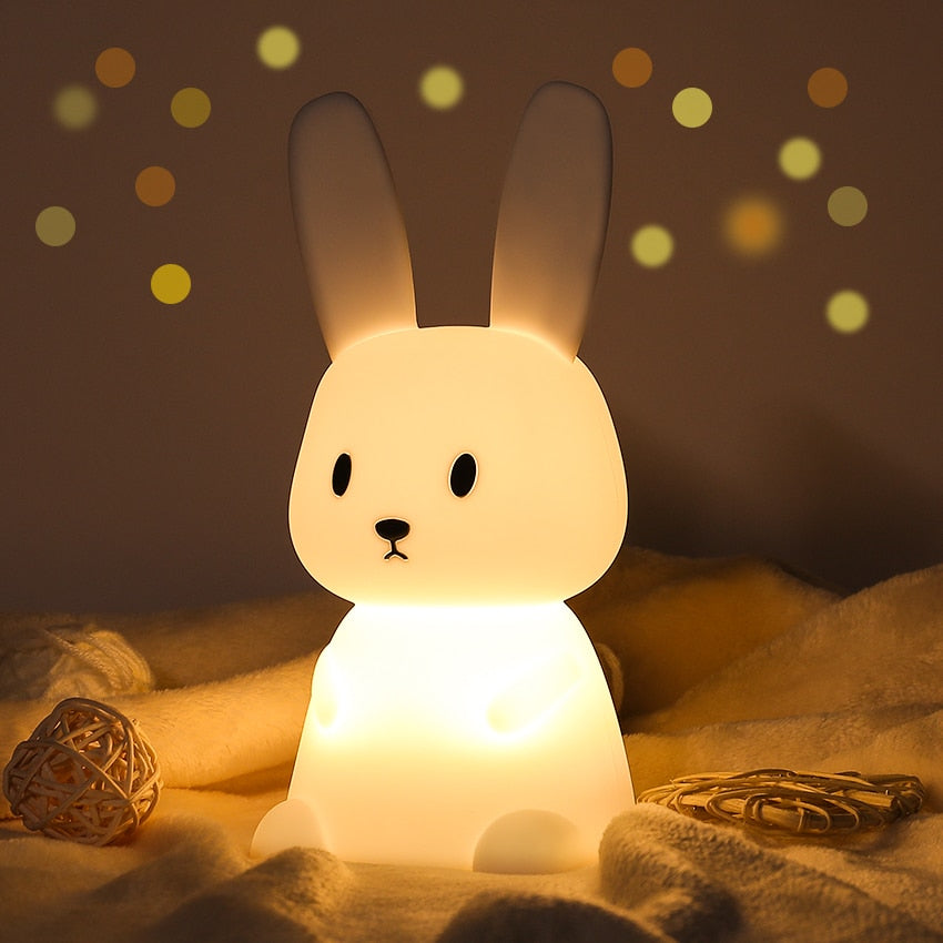 Luvikno | CozyGlow Nattlys - Søtt LED Dyreform for Barn
