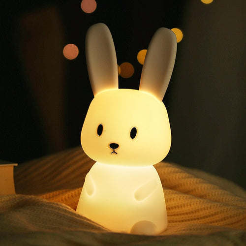 Luvikno | CozyGlow Nattlys - Søtt LED Dyreform for Barn