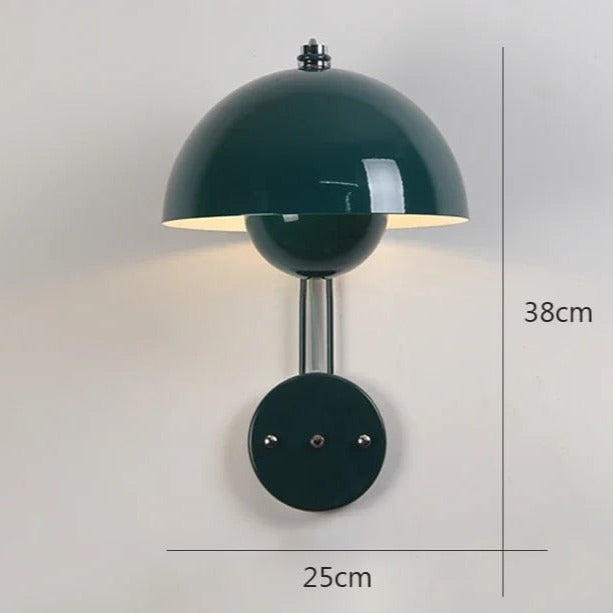 Moderne LED vegglampe med sopp | Stilig nattlys for soverom og stuer | Luvikno