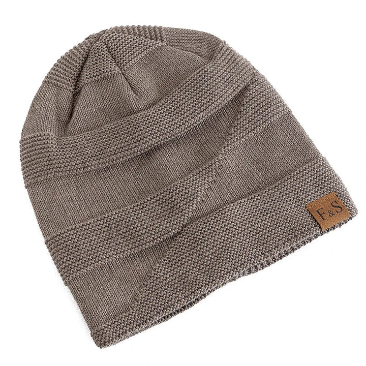 Luvikno | Luna Varm Vinter Beanie – Myk Strikket med Fleece Fôr