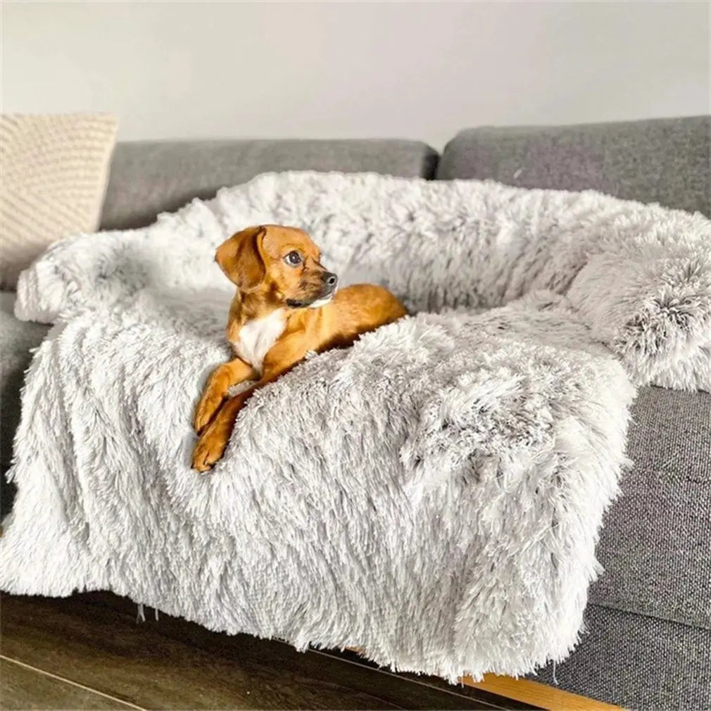 Vaskbar kjæledyrsofa-teppe - PlushNest Luvikno