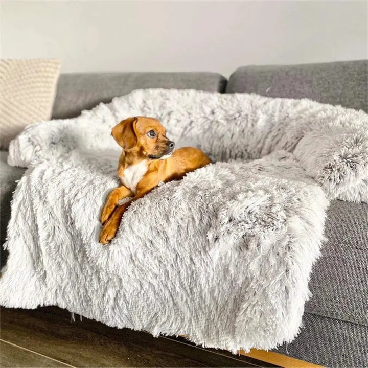 Vaskbar kjæledyrsofa-teppe - PlushNest Luvikno