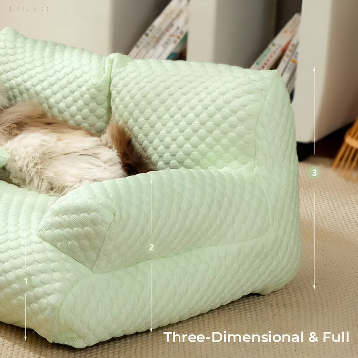 Vaskbar Plysj Katteseng - CozyPaws Luvikno