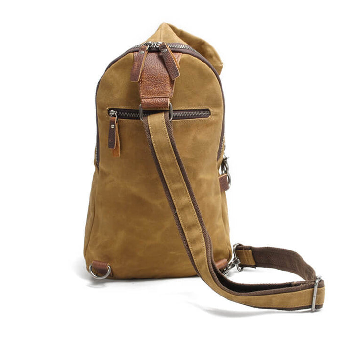 Vanntett lerrets crossover bag med tyverisikre lommer – MultiWear | Luvikno