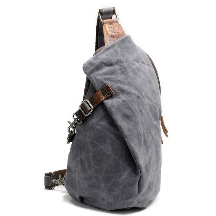 Vanntett lerrets crossover bag med tyverisikre lommer – MultiWear | Luvikno