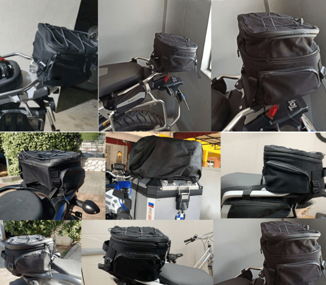Vanntett motorsykkelutstyr bag med flere rom | Luvikno