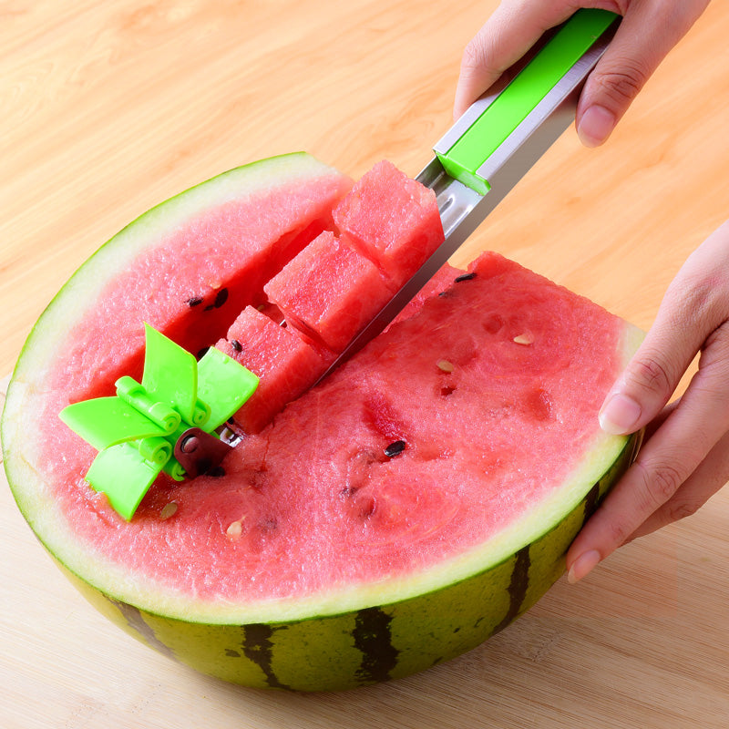 Vannmelon Cutter Rustfritt Stål Vindmølle Design Kutte Kjøkken Gadgets | Luvikno