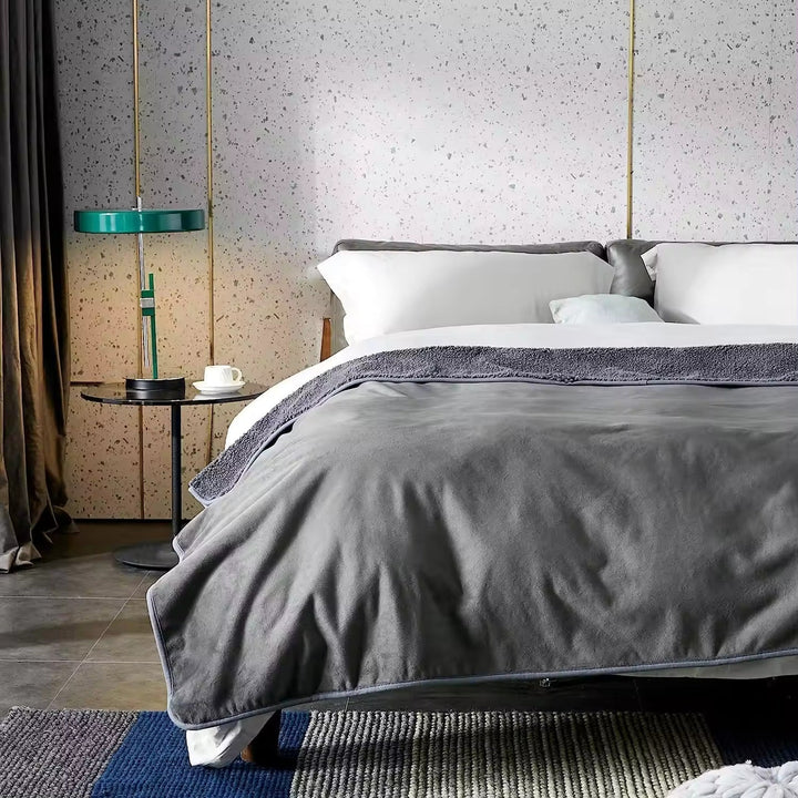 Vanntett Fleece Teppe Sofa Beskyttende Kast Luvikno