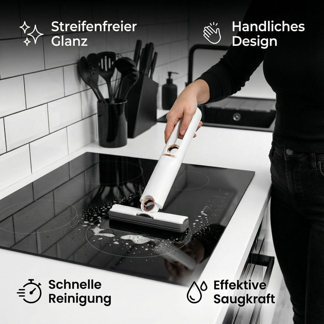 Mini rengjøringsstang med vindusvisker | Luvikno