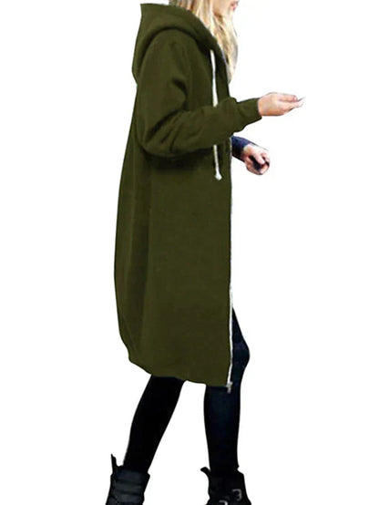 Luvik | Zip-Up Hoodie polvipituinen