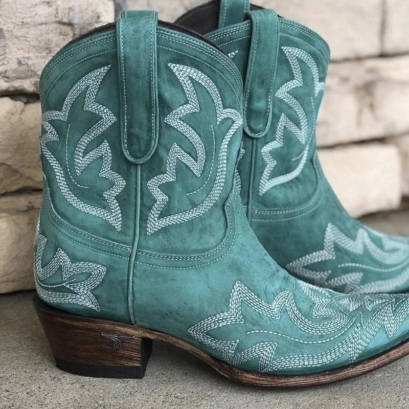 Luvik | Dam Western Cowboystøvler Brun