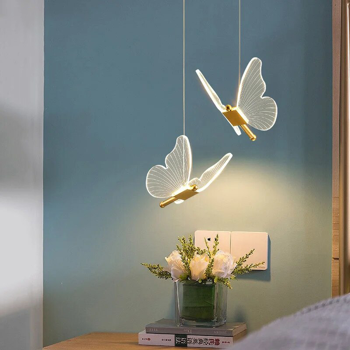 Pendellampe Moderne Sommerfugl LED Veggarmatur Luvikno