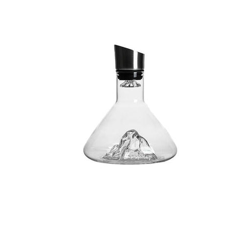 Vin Karaffel Transparent Rask Design Krystall Glass Vin Flaske | Luvikno