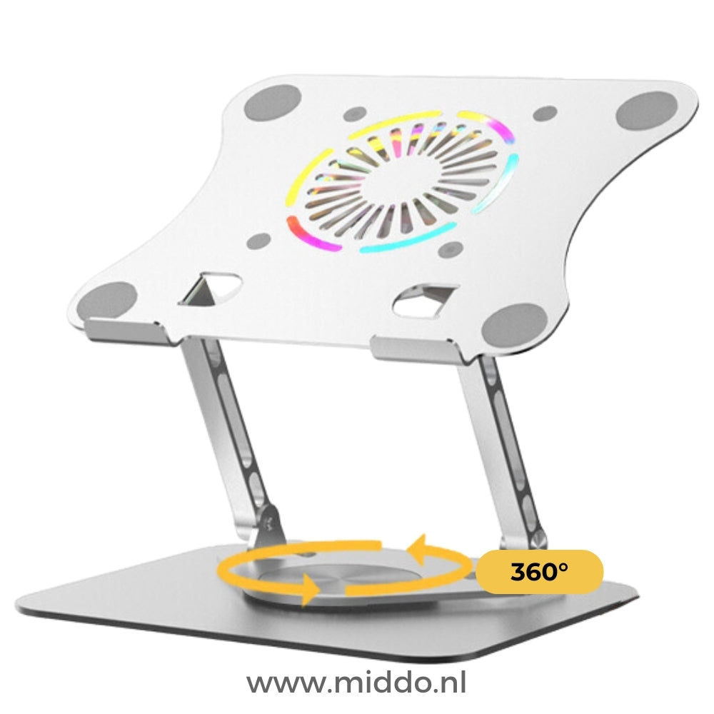 Luvikno | Elegance | Laptop- og nettbrettstativ 360° - justerbar - ergonomisk - moderne design