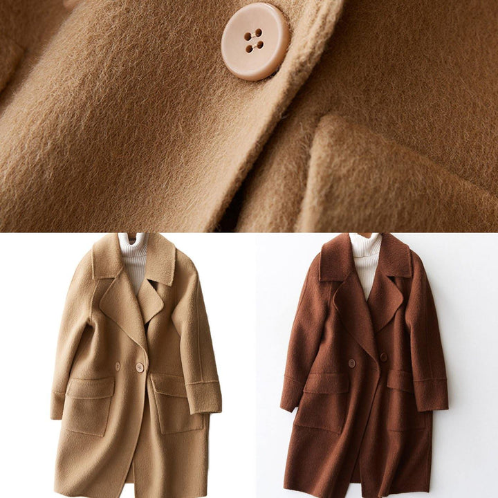 Luvik | Vinterjakker med store lommer Luvik | Beige ulljakke