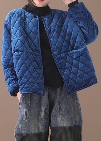 Luvik | sininen Luvik | Parka suuret koot takit & päällysvaatteet O-kaulus paksut talvivaatteet