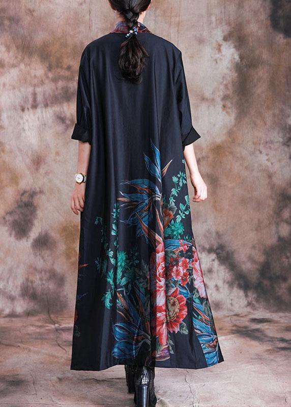 Luvik | vihreä kuviollinen takki Luvik | rento pitkä takki nappikiinnityksellä