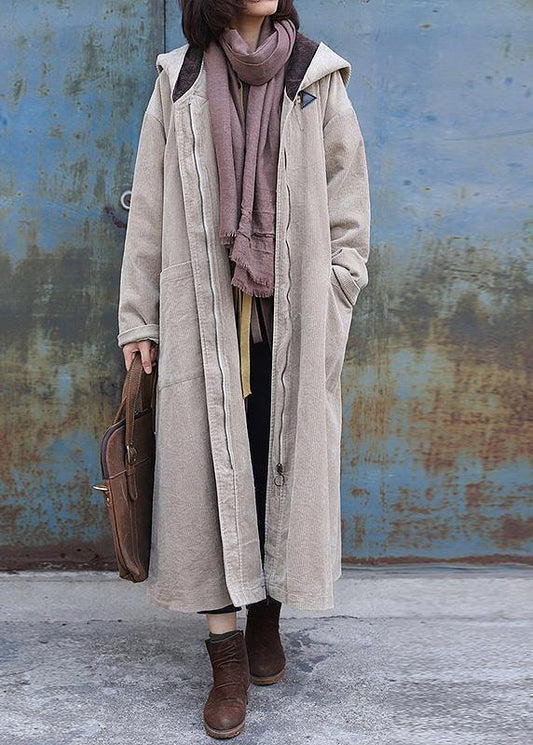 Luvik | nude muoti suuri koko talv mantelilla vetoketjulla huppari talvimantelit