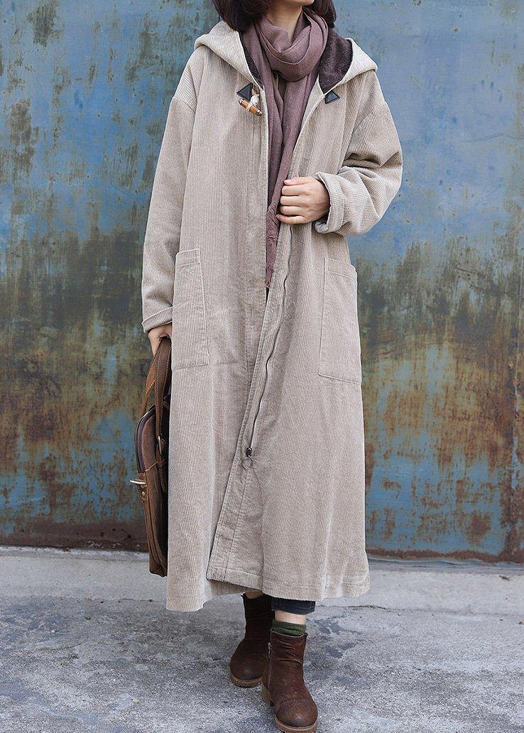 Luvik | nude muoti suuri koko talv mantelilla vetoketjulla huppari talvimantelit