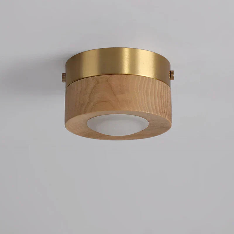 Luvikno | WoodenGlow - Valnøtt Taklampe med LED Spotlight