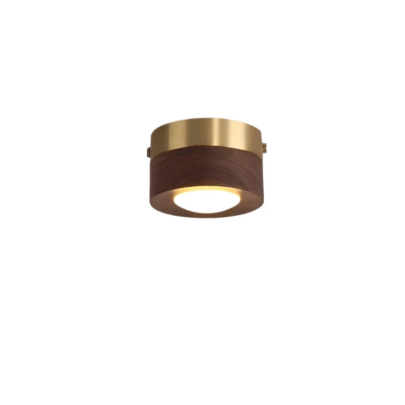 Luvikno | WoodenGlow - Valnøtt Taklampe med LED Spotlight