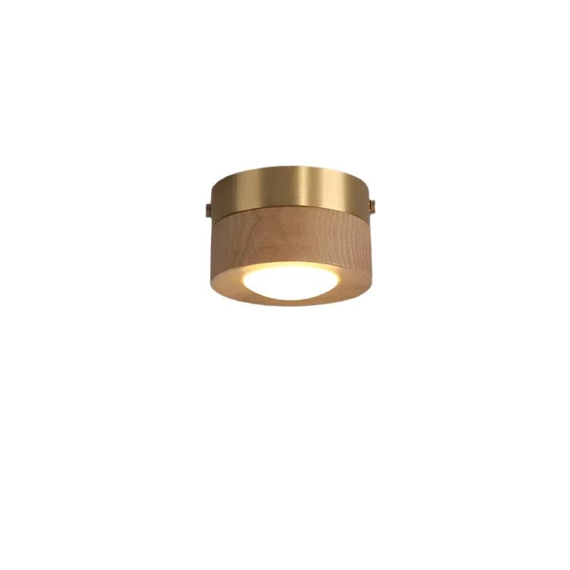 Luvikno | WoodenGlow - Valnøtt Taklampe med LED Spotlight
