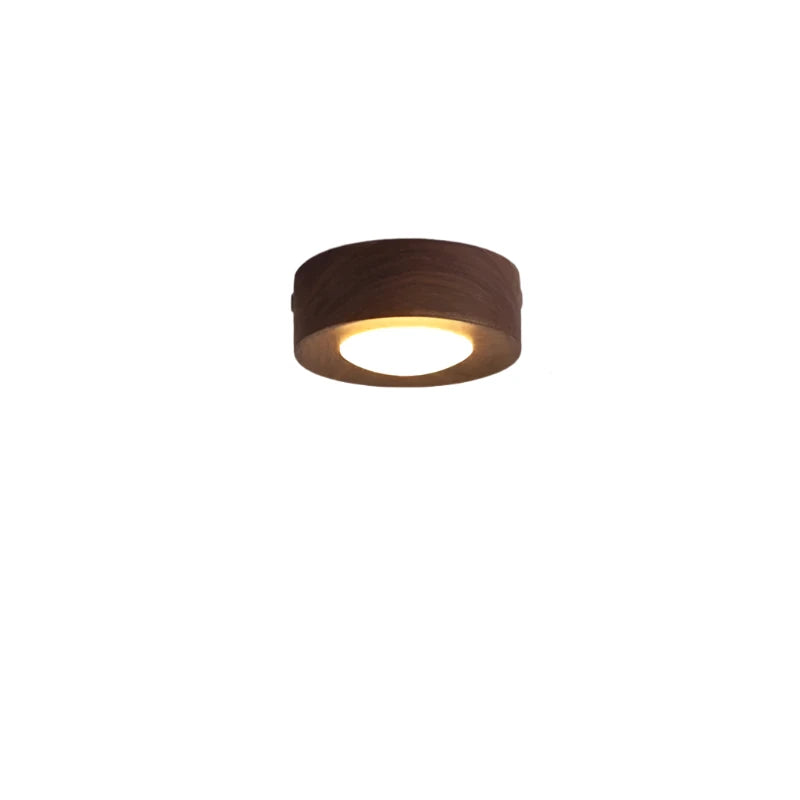 Luvikno | WoodenGlow - Valnøtt Taklampe med LED Spotlight