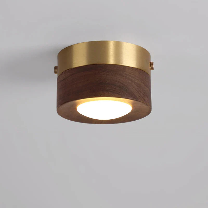 Luvikno | WoodenGlow - Valnøtt Taklampe med LED Spotlight