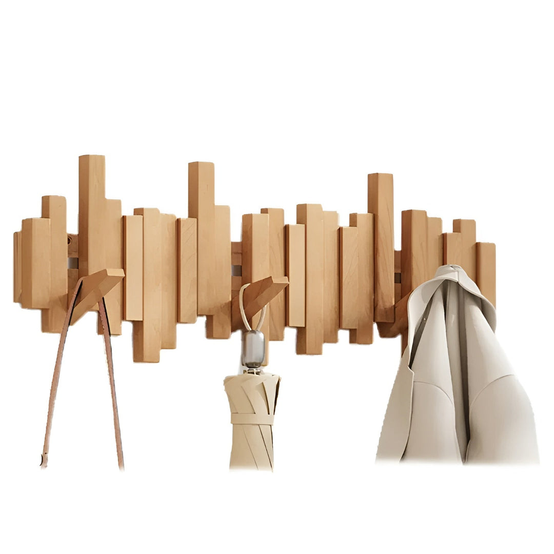 Stilig tre garderobe – FleksiLuviknoe magnetiske kroker for mer organisering | Ideell for soverom | Luvikno
