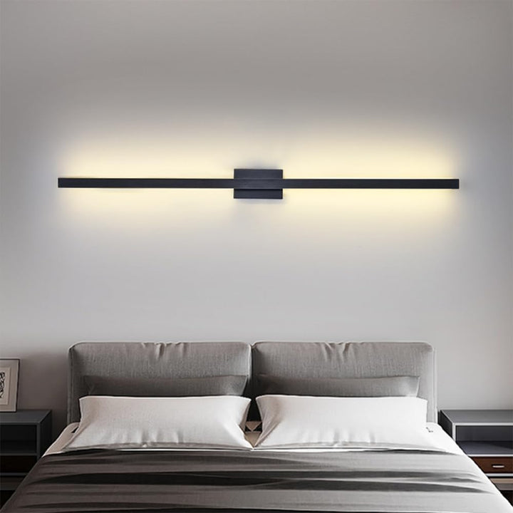 Industriell Minimalistisk Lang LED Jern Vegglamper for Moderne Stueinnredning og Stilfull Belysning Luvikno