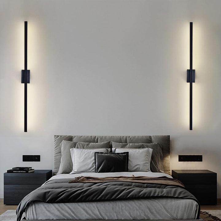 Industriell Minimalistisk Lang LED Jern Vegglamper for Moderne Stueinnredning og Stilfull Belysning Luvikno