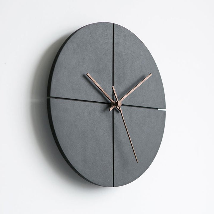 Minimalist veggklokke 28 cm - Moderne design i rund og firkantet for hjem og kontor | Luvikno