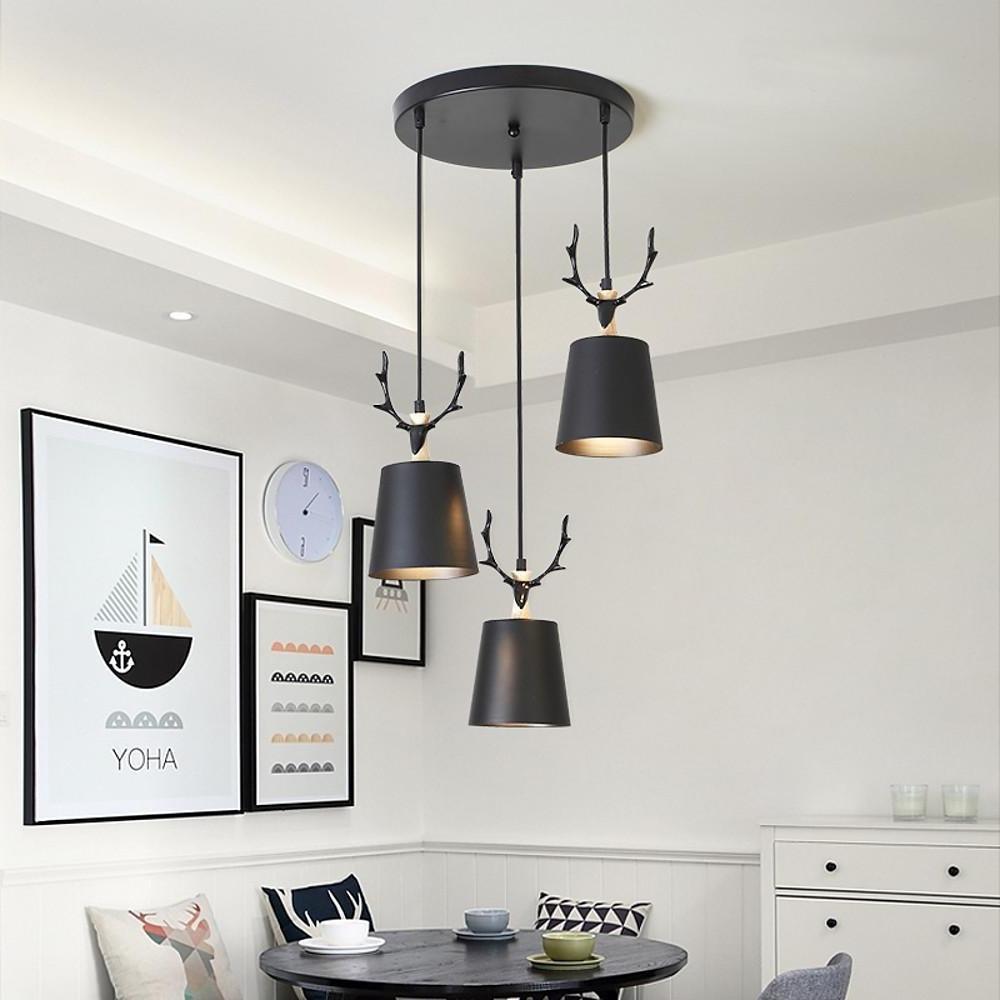 Luvikno | ForestGlow Pendel - Elegant LED pendellampe med gevirdesign