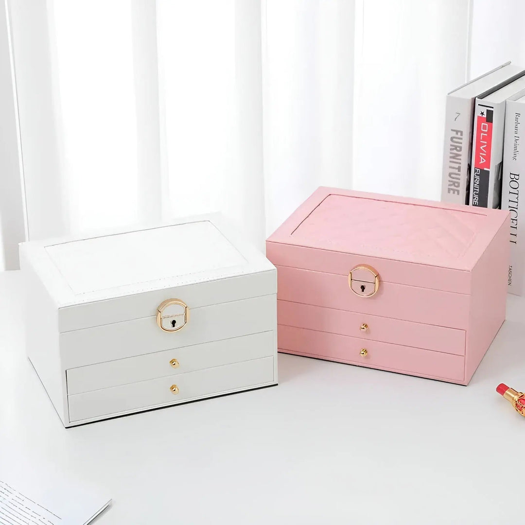 Luvikno | EleganceBox Luksus Smykkeskrin – Flere Oppbevaringsbokser for Smykker