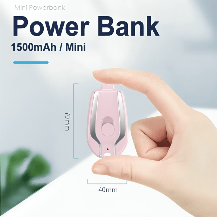 Luvikno | LuxPower Elite Mini-Powerbank | Kompakt nøkkelring med kraftig ladingsfunksjon for på farten