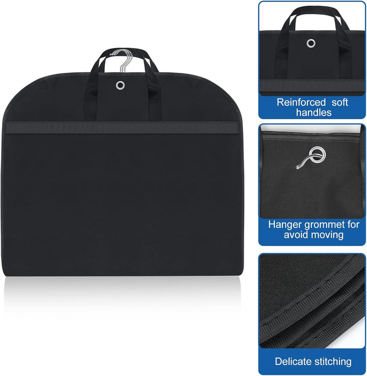 Vanntett Oxford Klærpose – Dressdeksel med Gusset og Lommer (2-Pack) | Luvikno