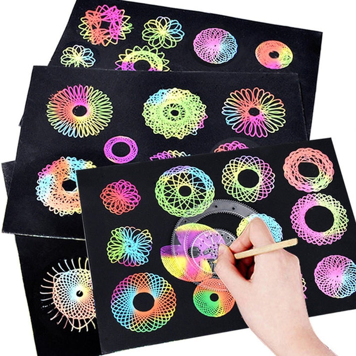 Luvikno | Spirograph Tegnesett - Kunstnerisk Presisjon - Blændende Kreasjoner !