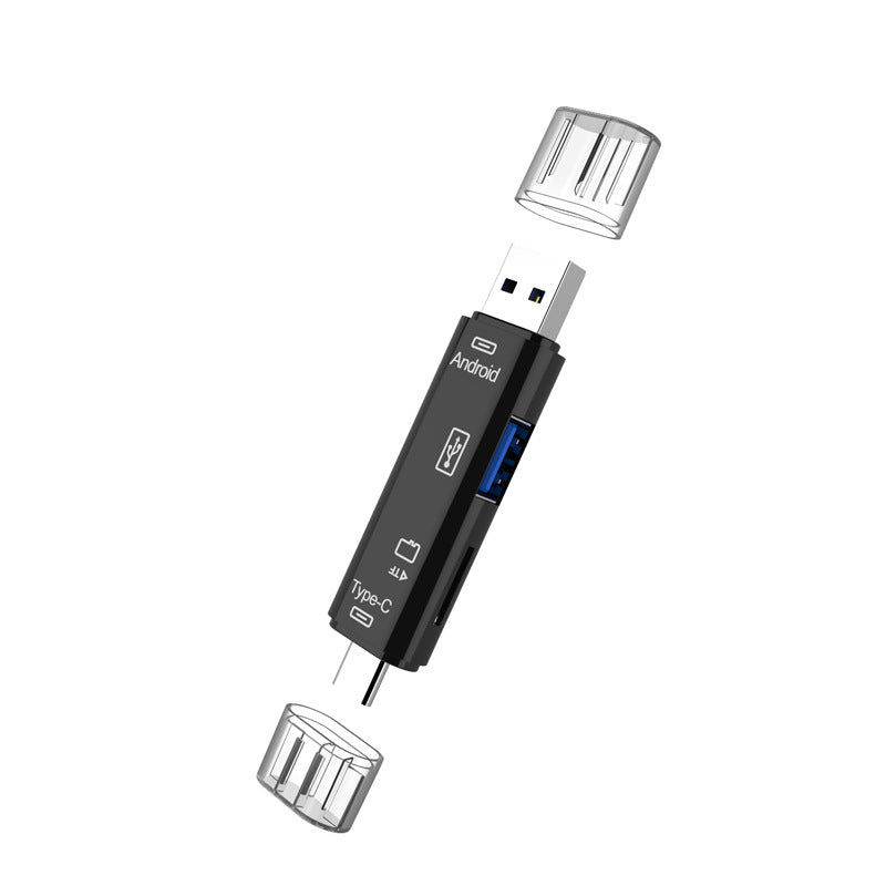 5 i 1 Micro SD kortleser med 32 GB SD-kort Luvikno