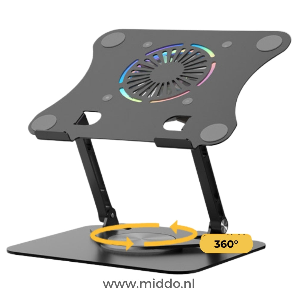 Luvikno | Elegance | Laptop- og nettbrettstativ 360° - justerbar - ergonomisk - moderne design