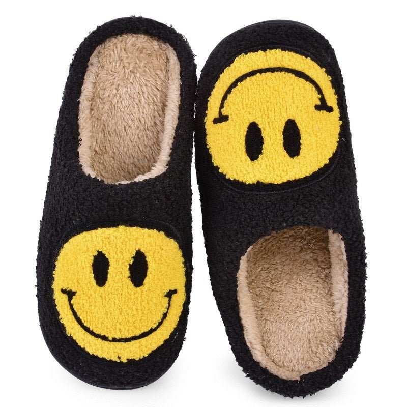 Luvik Large Smiley Pattern -turkistossut